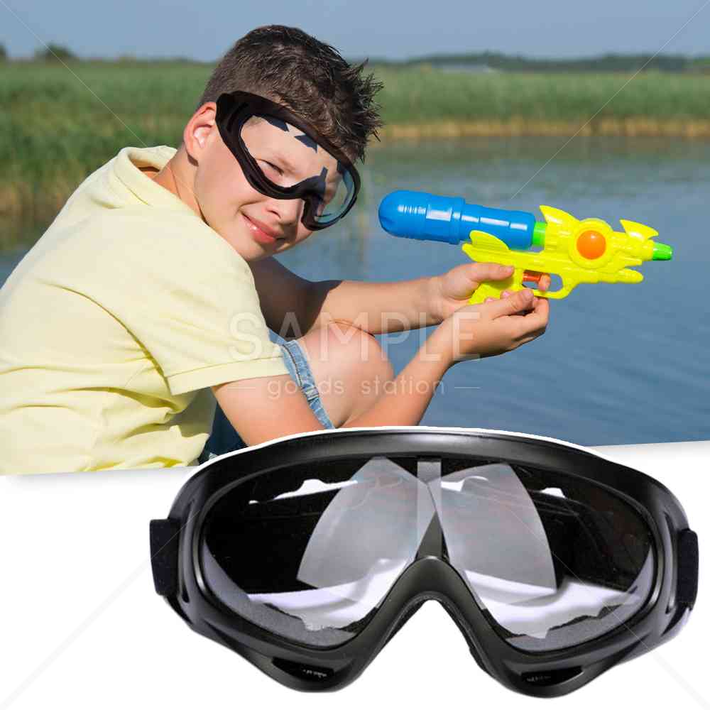 安全ゴーグル 4個セット 眼球保護用 子供用 ナーフガンゲーム クリアレンズ ゴムストラップ完備 フォームブラスターガン 怪我防止 アイウェア 目元保護 NERF レンズが曇りにくい