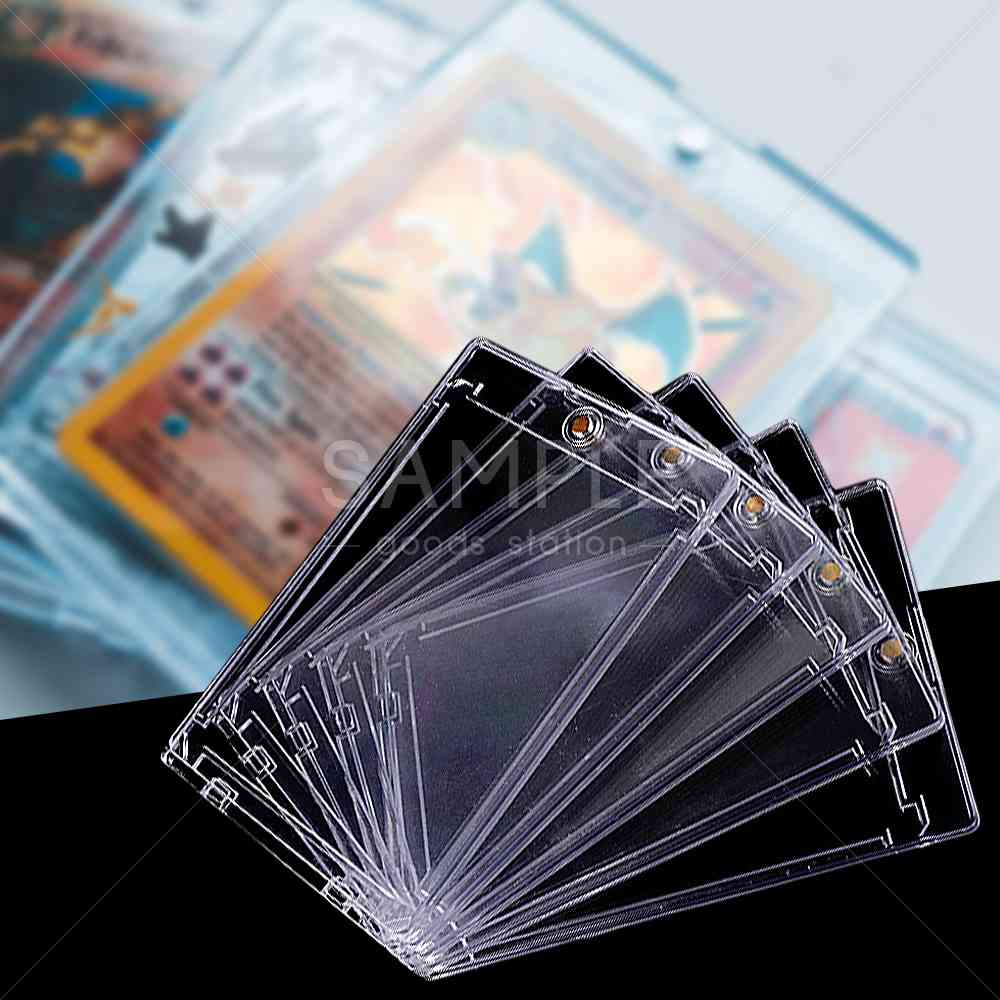 マグネットローダー トレカ用 カードローダー 18個セット カード保護 収納ケース プラスチック製 UVカット コレクション 保管用 クリアカラー 汚れ防止 傷防止 ワンピース 遊戯王 MTG 35pt