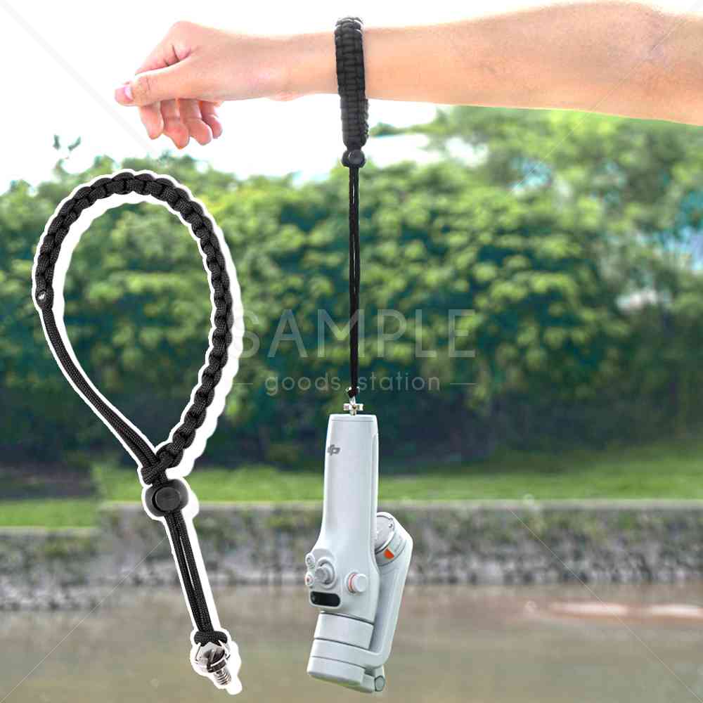 ハンドストラップ 落下防止 紛失防止 osmo Mobileシリーズ対応 長さ調整 動画撮影 旅行 歩きながら 1/4ネジ付き ねじ込み式 カメラストラップ