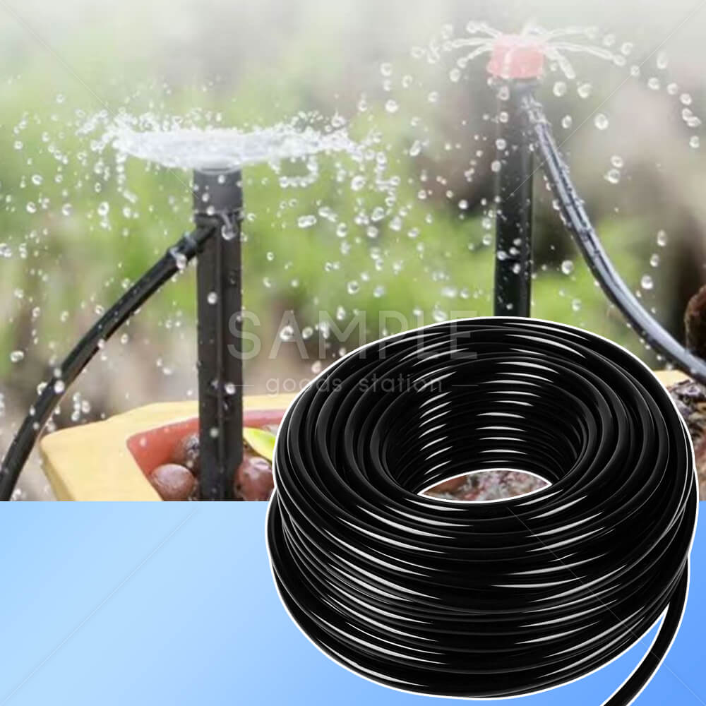 60m 灌漑ホース ドリップ 4/7mm 1/4インチ 互換性 PVC素材 水やり 散水 噴霧ノズル 散水ノズル 噴霧ノズル ドリップ灌漑システム 柔らかい 柔軟 カット可能 耐摩耗性 ガーデニング 家庭菜園 畑