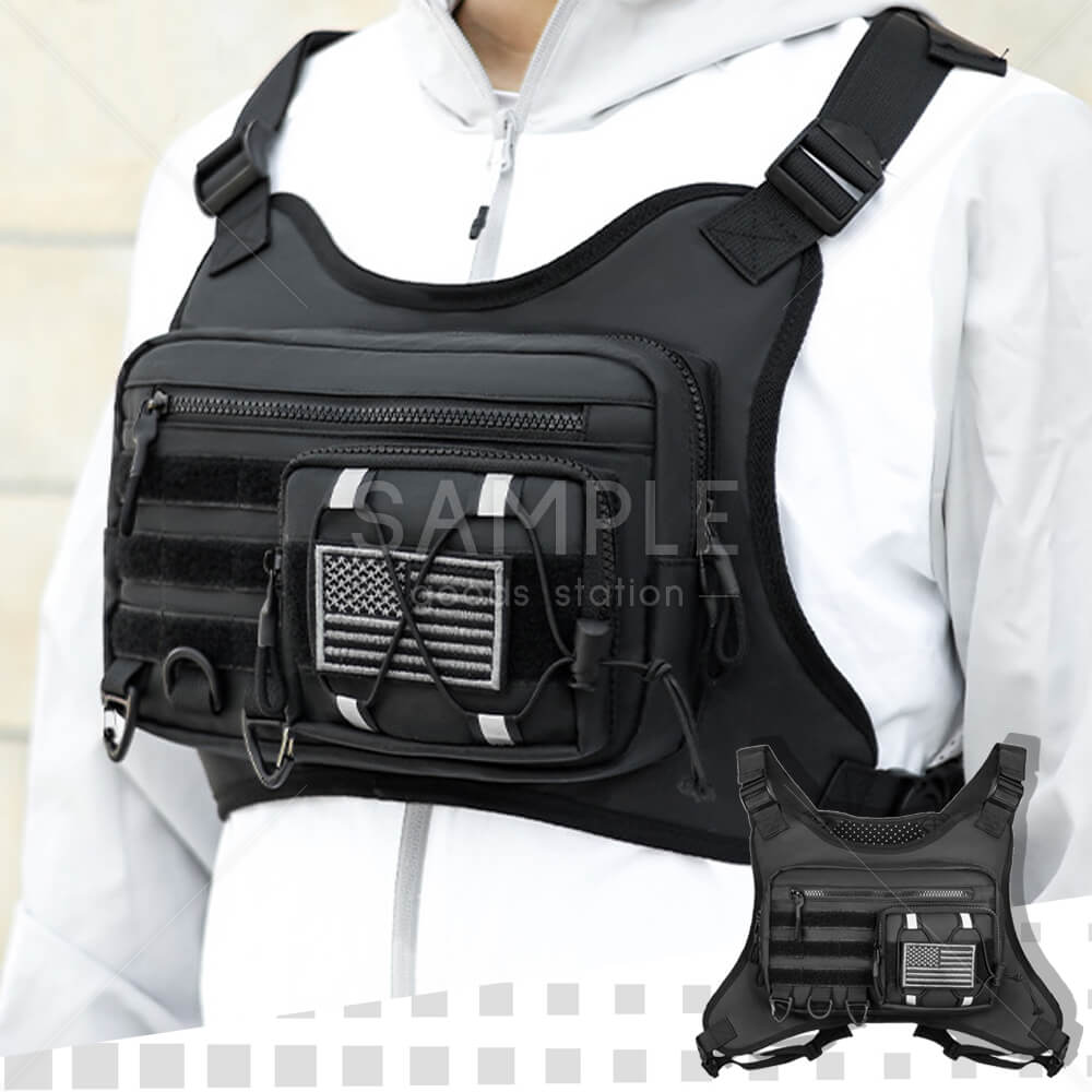 アウトドア スポーツ用バッグ 撥水 軽量 大容量 揺れない リフレクター付き ランニング ハイキング サイクリング サバゲー ワンタッチで素早く着脱 シンプルなデザイン しっかり固定