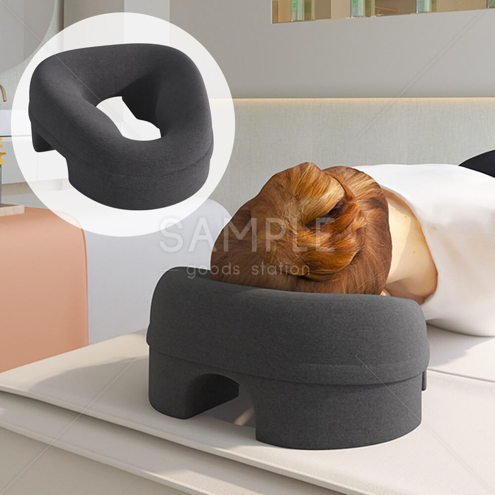 顔枕 顔まくら エステ 整体 マッサージ用 低反発 うつ伏せ 長時間快適 理想的な高さ 顔にフィット 顔が痛くなりにくい カバーは取り外し式 選択可能 人間工学に基づく設計　底面に穴付き