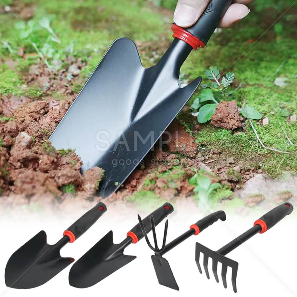 草取り道具 1つで2役 合金チタンスチール製 軽量設計 ゴム製ハンドル 雑草取り 園芸用 焼き入れ 4個セット 4種セット ガーデニング 農作業 優れた耐久性 滑り止め付き 疲れにくい設計
